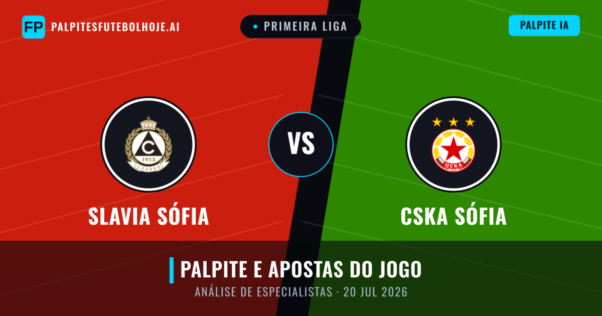 Slavia Sófia vs CSKA Sófia — prognóstico e prévia do jogo
