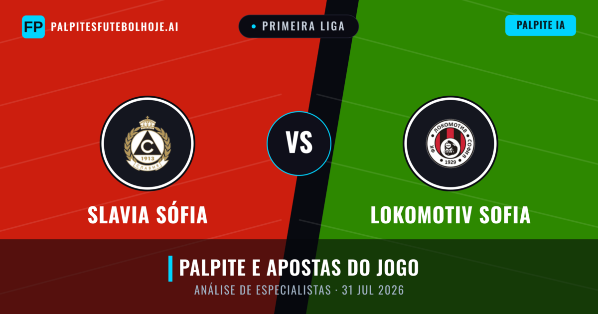 Slavia Sófia vs Lokomotiv Sofia — prognóstico e prévia do jogo
