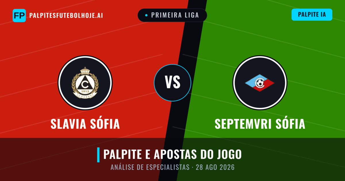 Slavia Sófia vs Septemvri Sófia — prognóstico e prévia do jogo
