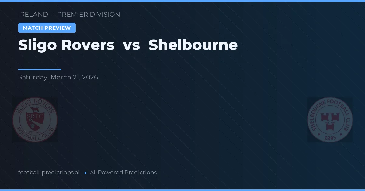 Sligo Rovers vs Shelbourne — prognóstico e prévia do jogo