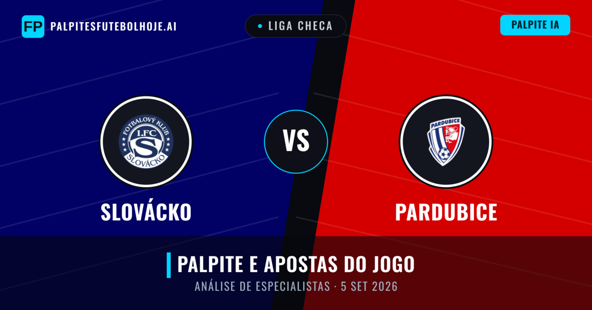 Slovácko vs Pardubice — prognóstico e prévia do jogo