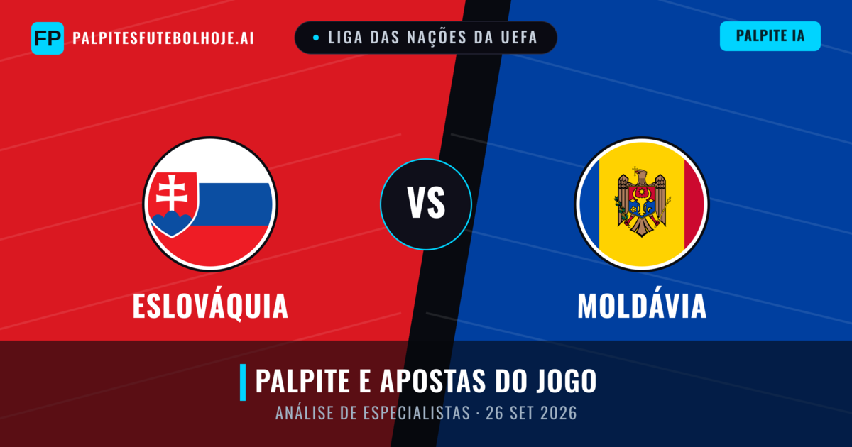 Eslováquia vs Moldávia — prognóstico e prévia do jogo