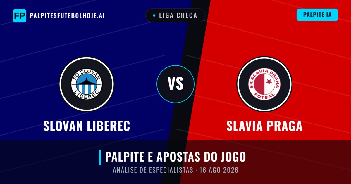 Slovan Liberec vs Slavia Praga — prognóstico e prévia do jogo