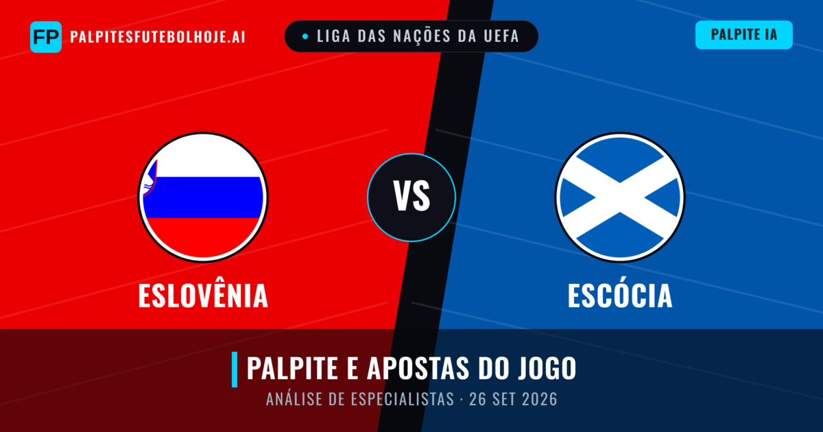 Eslovênia vs Escócia — prognóstico e prévia do jogo