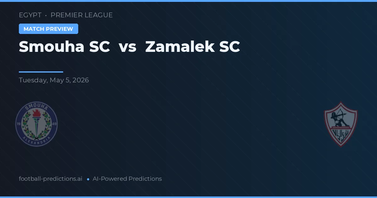 Smouha SC vs Zamalek SC — prognóstico e prévia do jogo