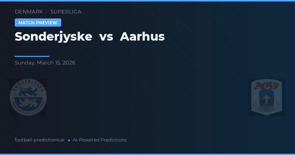 Sønderjyske vs Aarhus — prognóstico e prévia do jogo