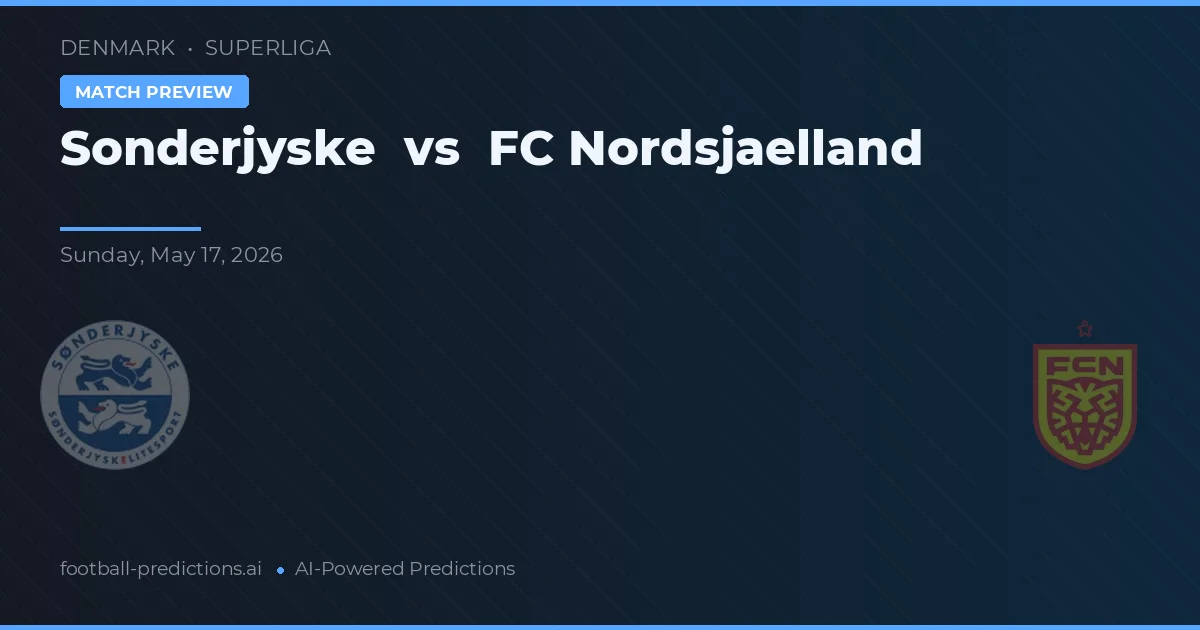 Sønderjyske vs FC Nordsjælland — prognóstico e prévia do jogo