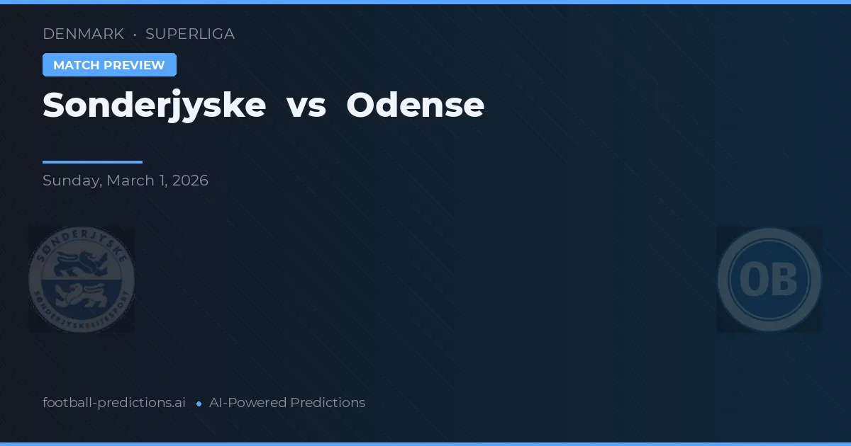 Sønderjyske vs Odense — prognóstico e prévia do jogo