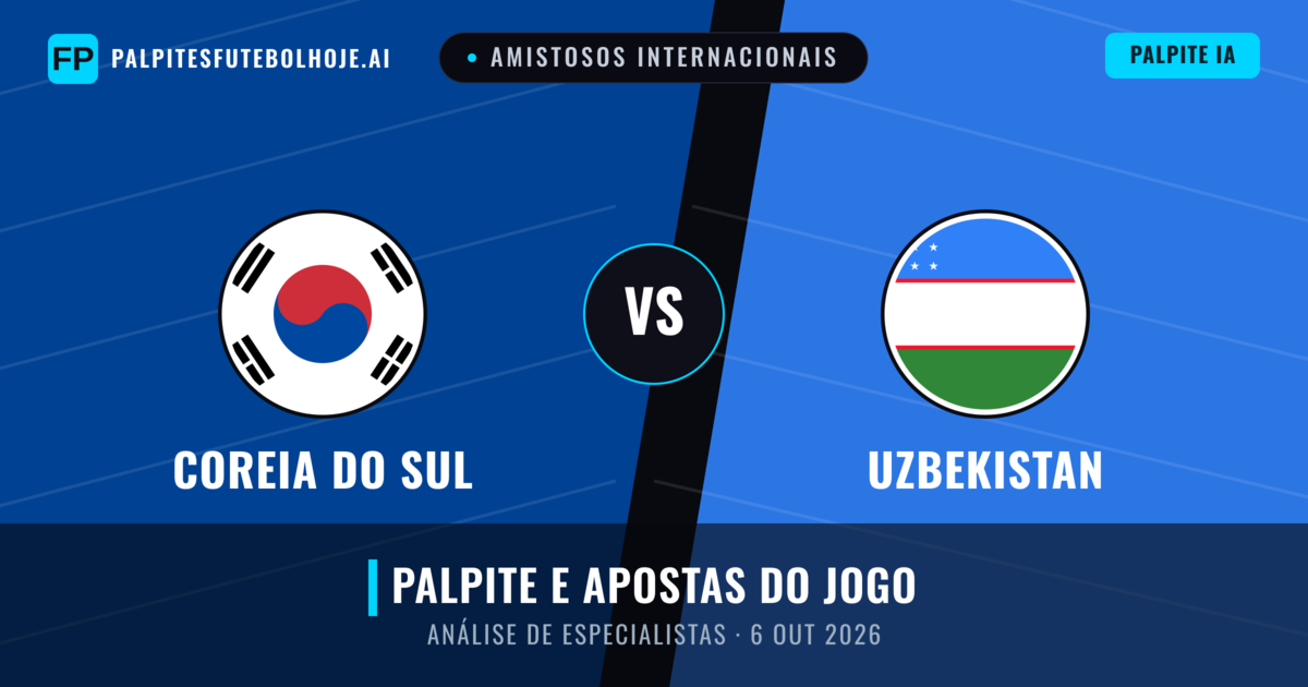 Coreia do Sul vs Uzbekistan — prognóstico e prévia do jogo