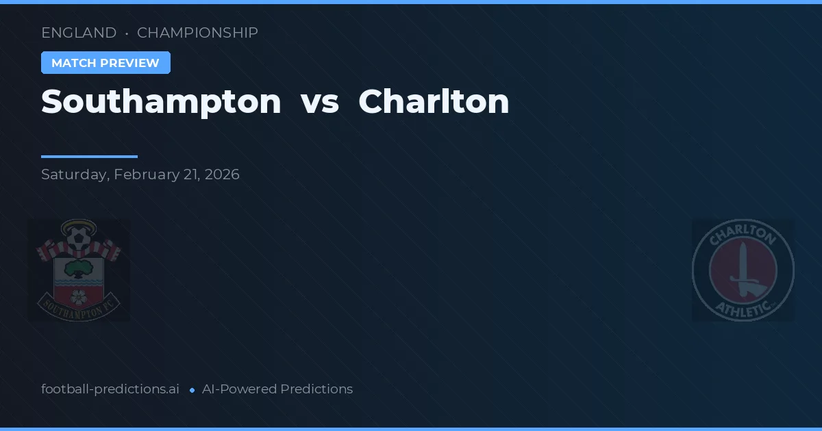Southampton vs Charlton — prognóstico e prévia do jogo