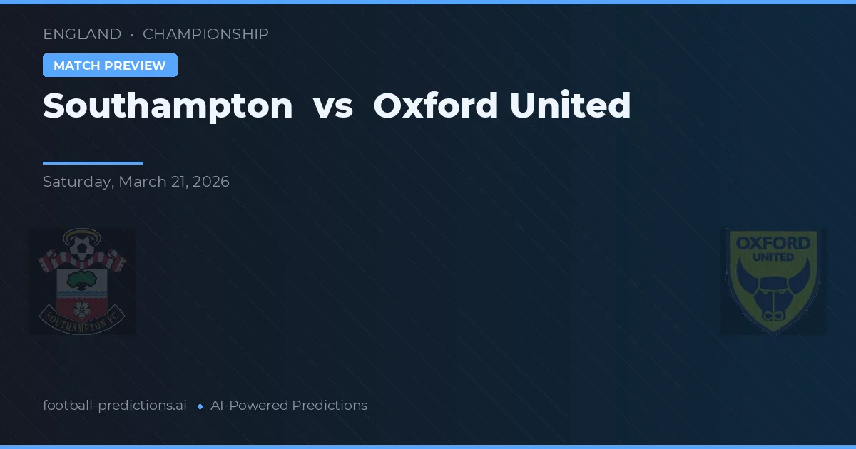 Southampton vs Oxford United — prognóstico e prévia do jogo
