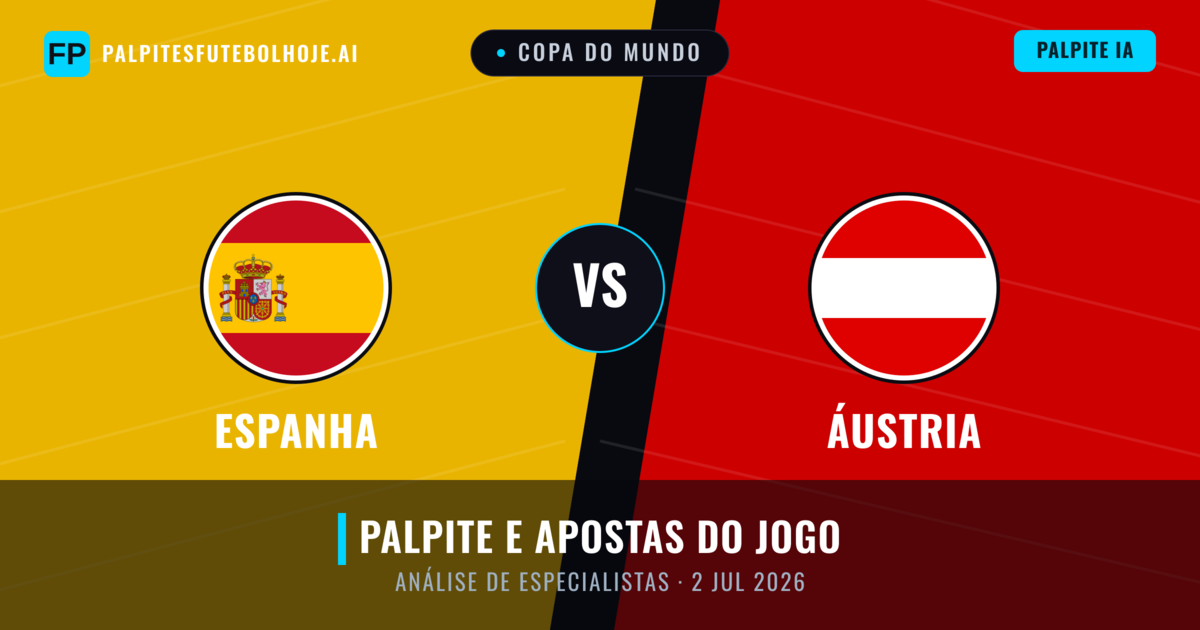 Espanha vs Áustria — prognóstico e prévia do jogo