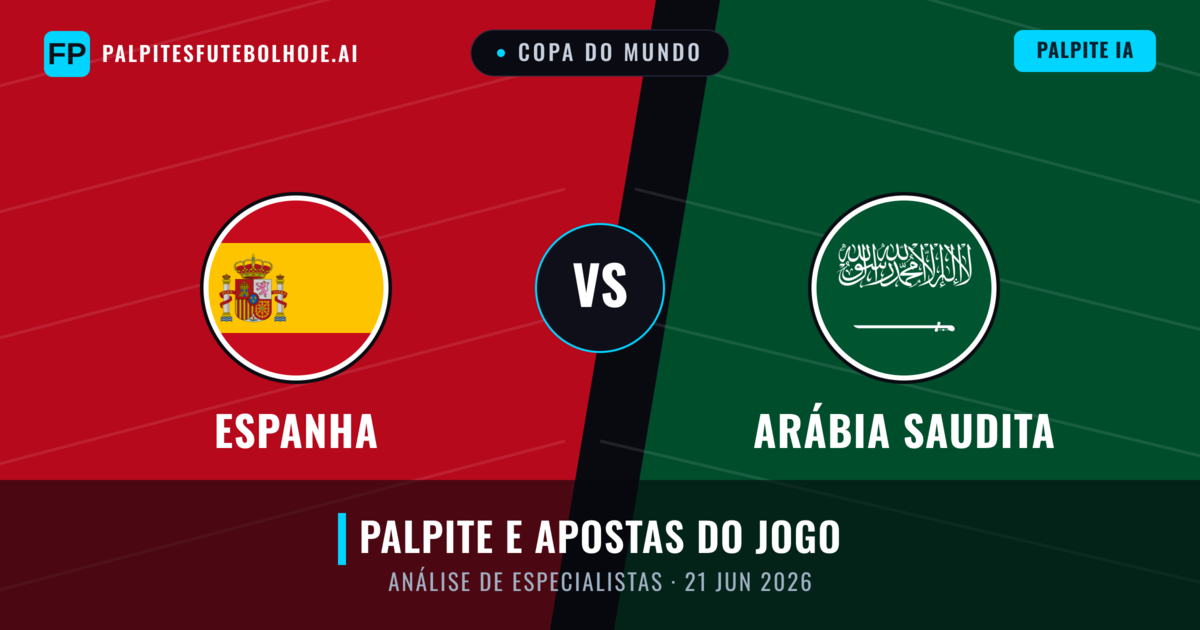 Espanha vs Arábia Saudita — prognóstico e prévia do jogo