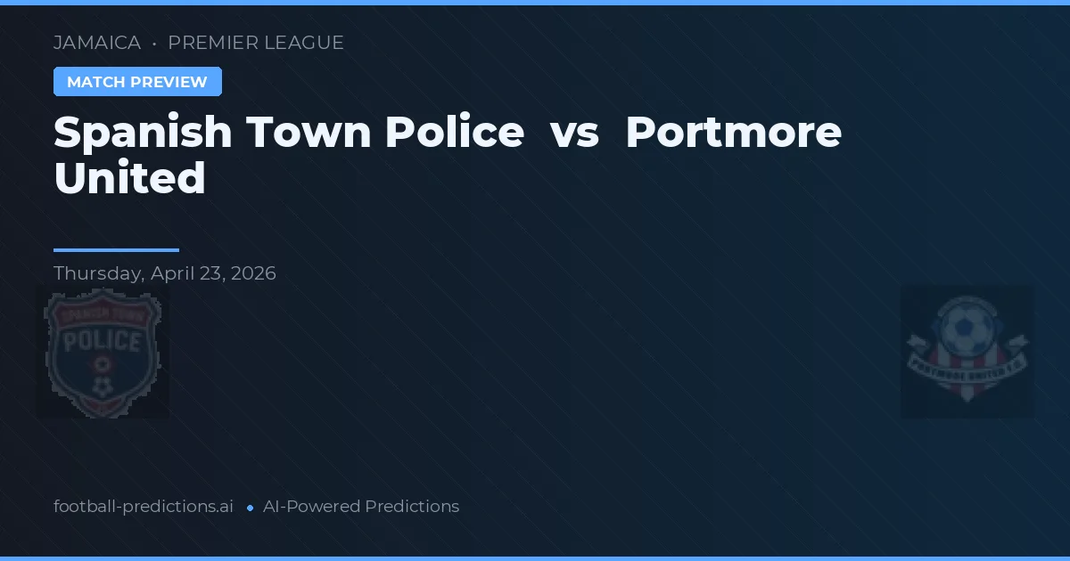Polícia da Cidade Espanhola vs Portmore United preview