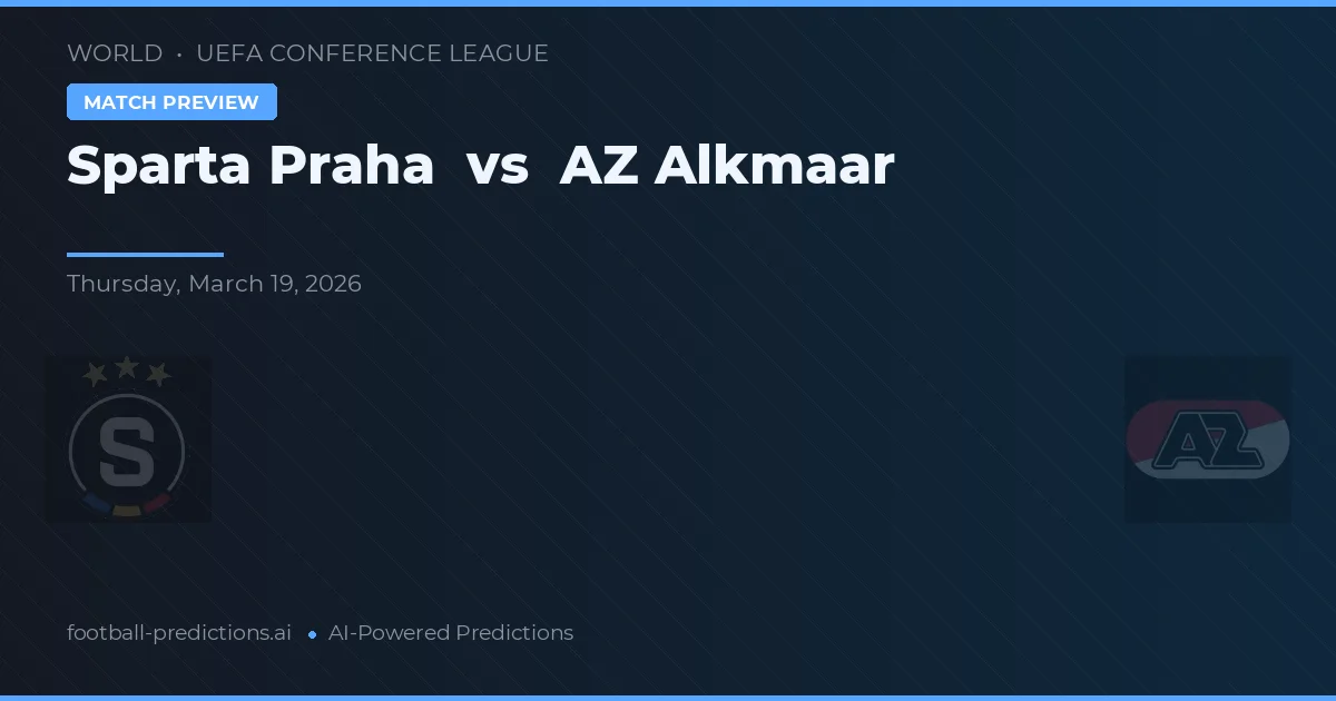 Sparta Praga vs AZ Alkmaar — prognóstico e prévia do jogo
