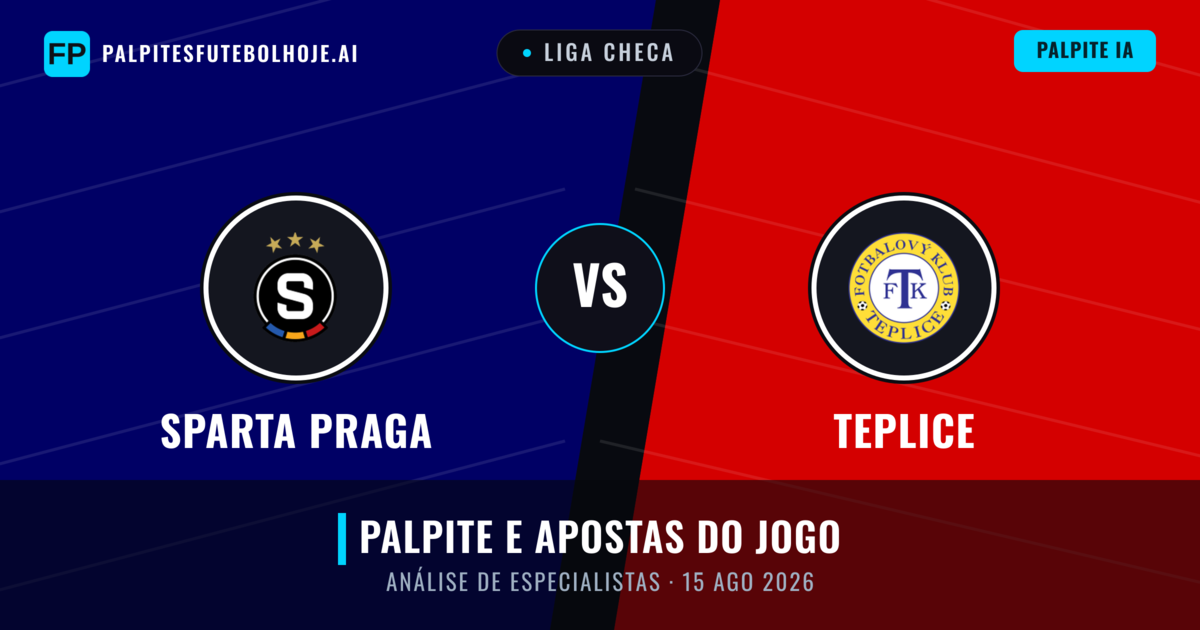 Sparta Praga vs Teplice — prognóstico e prévia do jogo