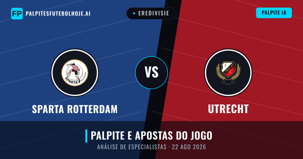 Sparta Rotterdam vs Utrecht — prognóstico e prévia do jogo