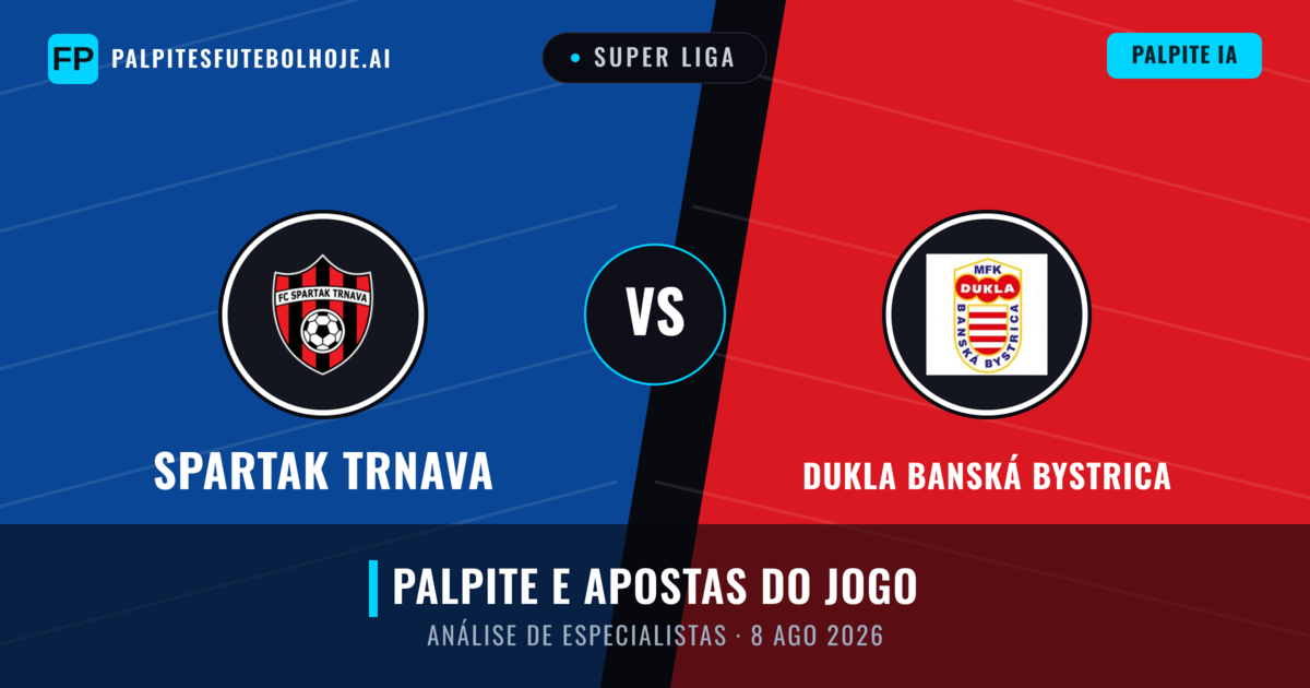 Spartak Trnava vs Dukla Banská Bystrica — prognóstico e prévia do jogo