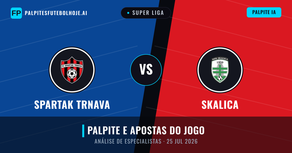 Spartak Trnava vs Skalica — prognóstico e prévia do jogo