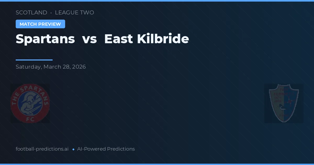Spartans vs East Kilbride — prognóstico e prévia do jogo