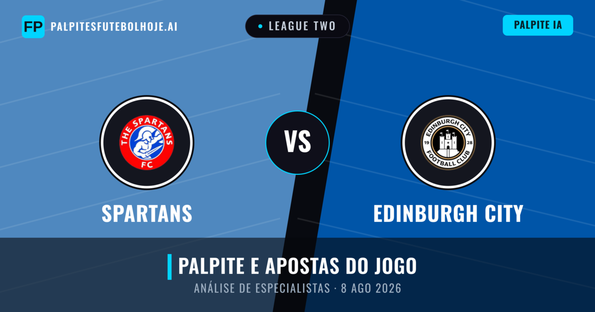 Spartans vs Edinburgh City — prognóstico e prévia do jogo