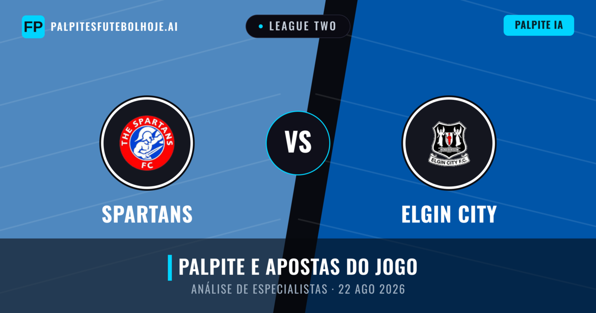 Spartans vs Elgin City — prognóstico e prévia do jogo