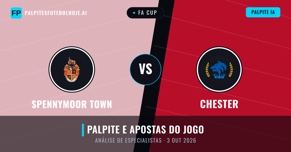 Spennymoor Town vs Chester — prognóstico e prévia do jogo