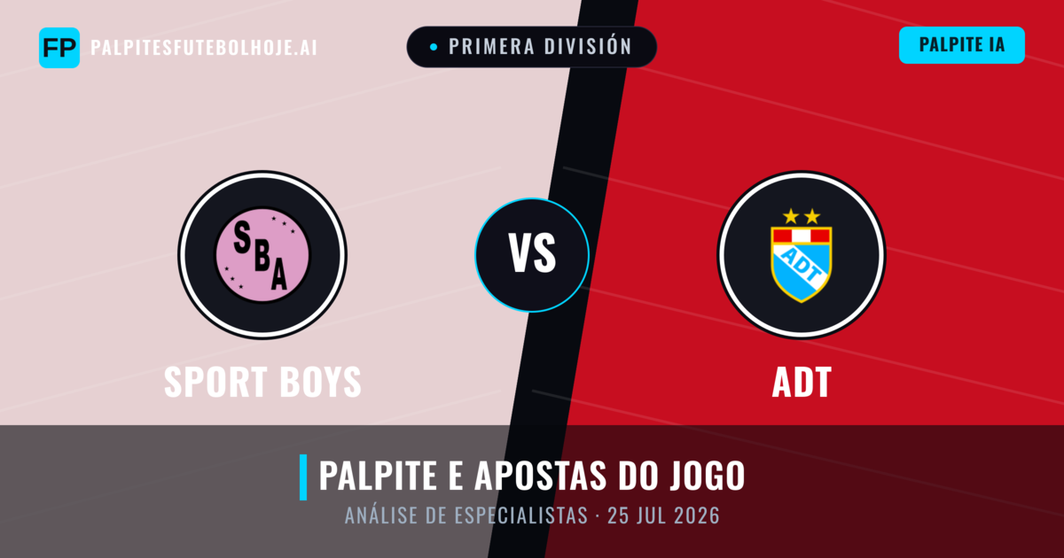 Sport Boys vs ADT — prognóstico e prévia do jogo