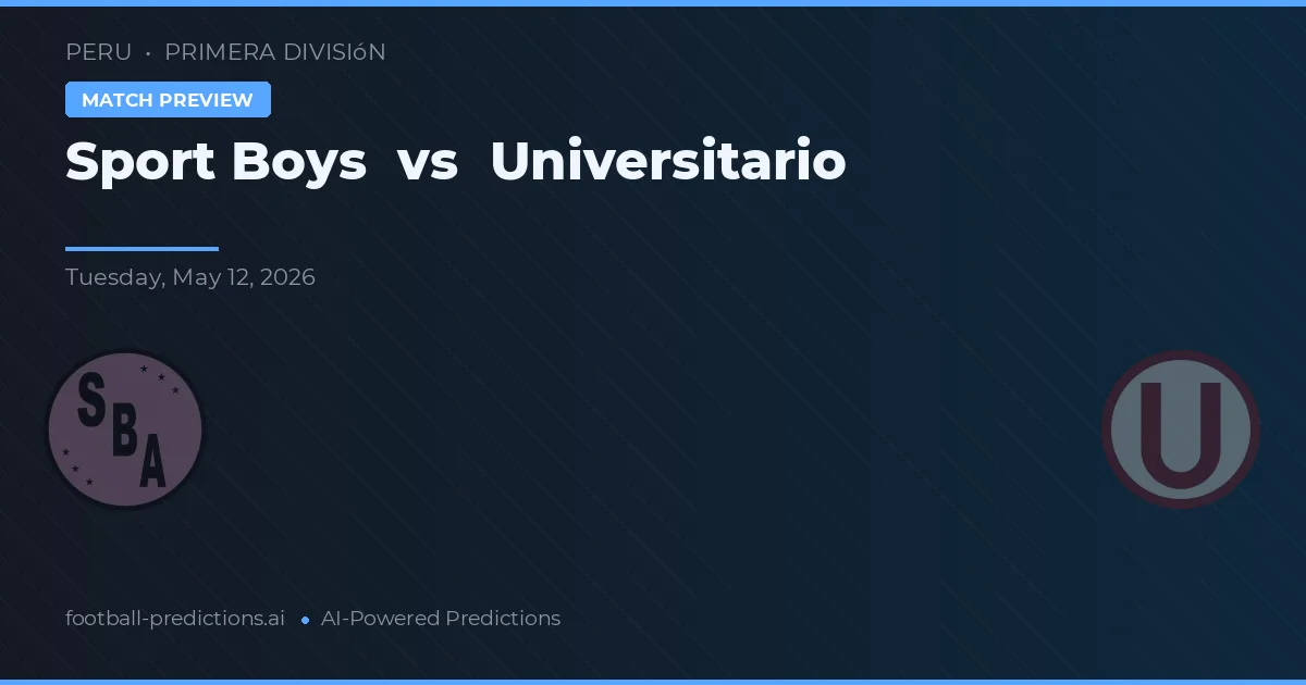 Sport Boys vs Universitário — prognóstico e prévia do jogo