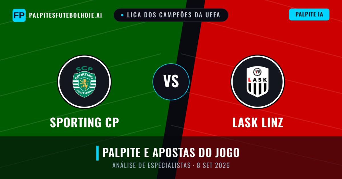 Sporting CP vs LASK Linz — prognóstico e prévia do jogo