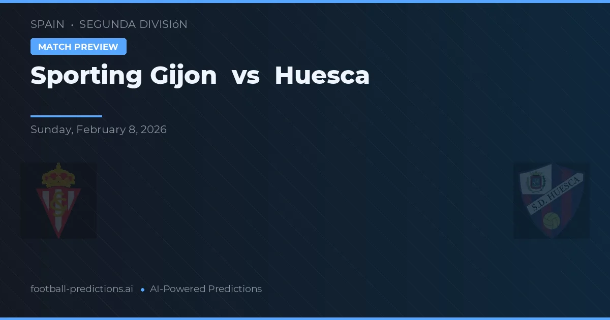 Sporting Gijón vs Huesca — prognóstico e prévia do jogo