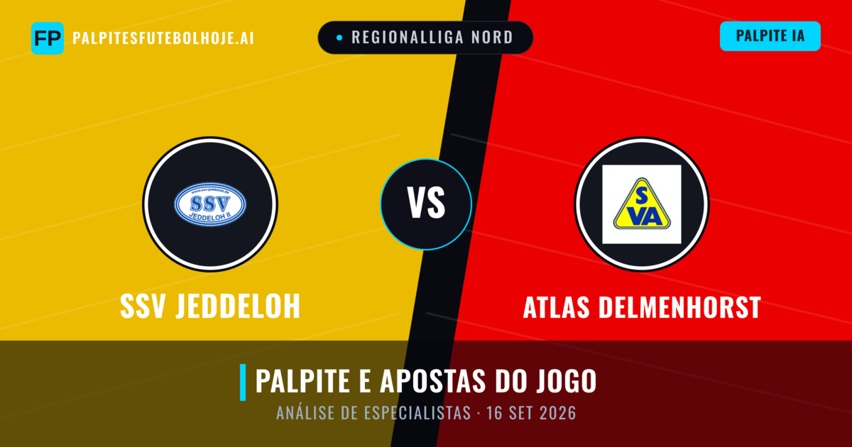 SSV Jeddeloh vs Atlas Delmenhorst — prognóstico e prévia do jogo