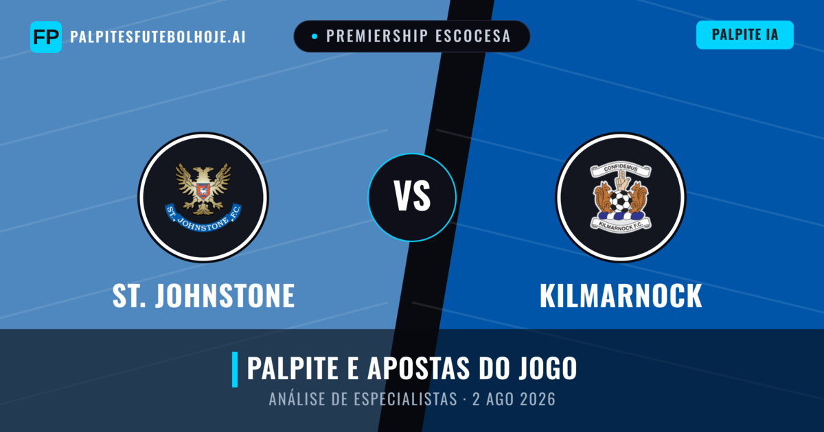 St. Johnstone vs Kilmarnock — prognóstico e prévia do jogo