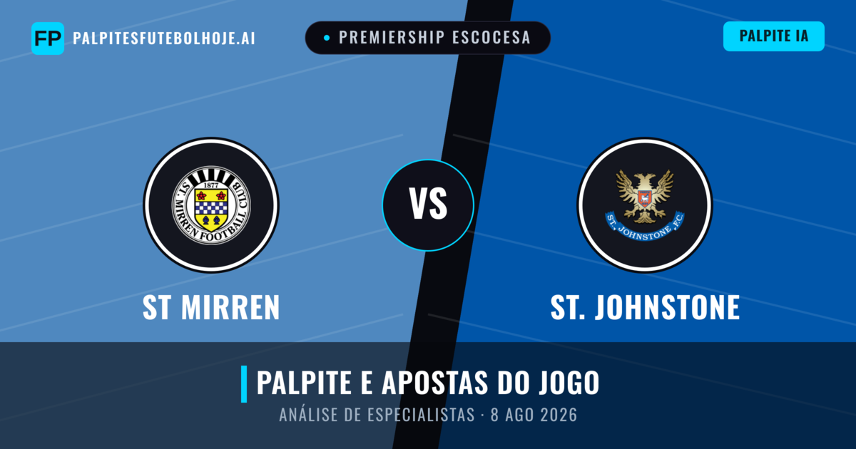 St Mirren vs St. Johnstone — prognóstico e prévia do jogo