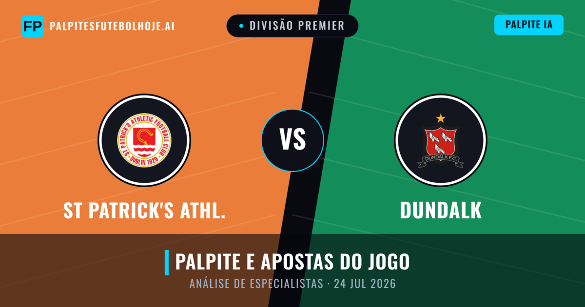 St Patrick's Athl. vs Dundalk — prognóstico e prévia do jogo