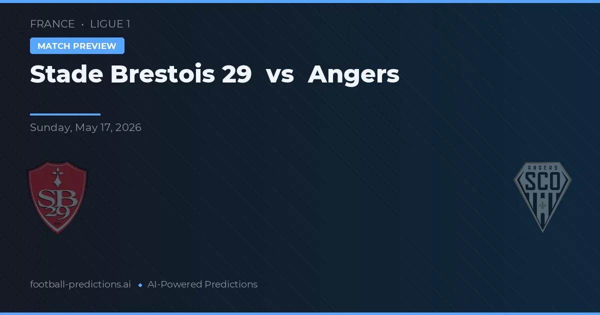 Stade Brestois 29 vs Angers — prognóstico e prévia do jogo