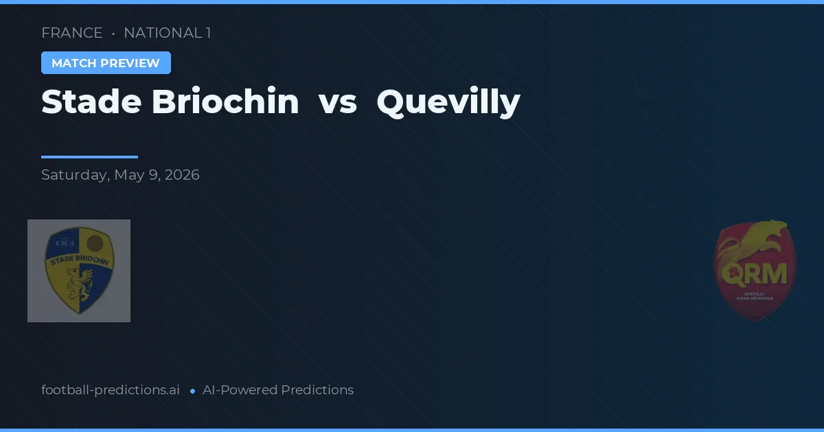 Stade Briochin vs Quevilly Rouen Métropole — prognóstico e prévia do jogo
