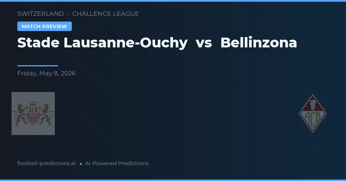 Stade Lausanne-Ouchy vs Bellinzona — prognóstico e prévia do jogo
