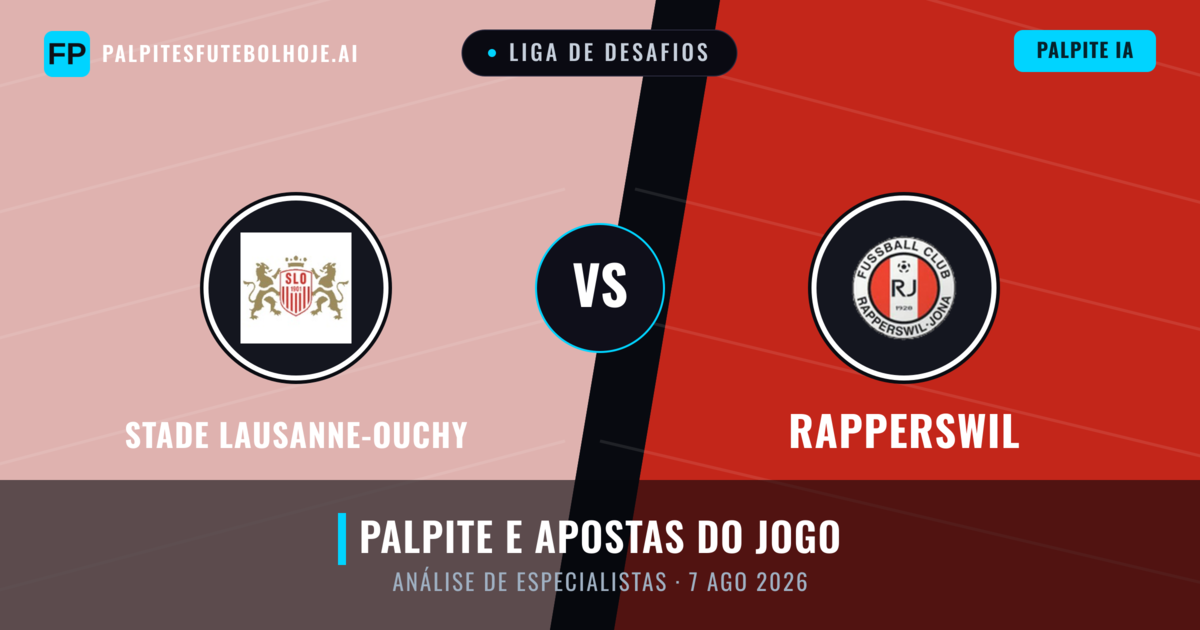 Stade Lausanne-Ouchy vs Rapperswil — prognóstico e prévia do jogo
