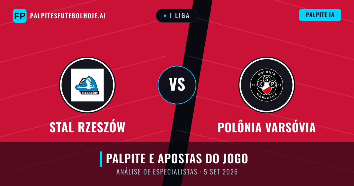 Stal Rzeszów vs Polônia Varsóvia — prognóstico e prévia do jogo
