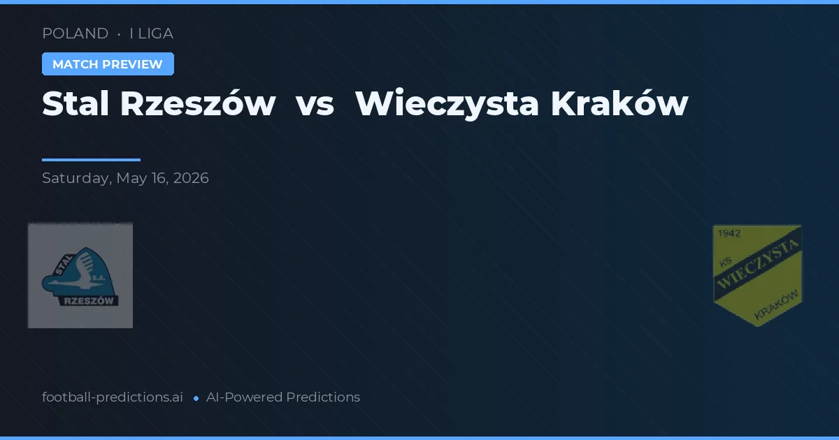 Stal Rzeszów vs Wieczysta Cracóvia — prognóstico e prévia do jogo