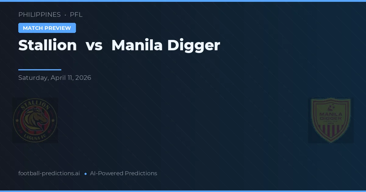 Stallion vs Manila Digger — prognóstico e prévia do jogo