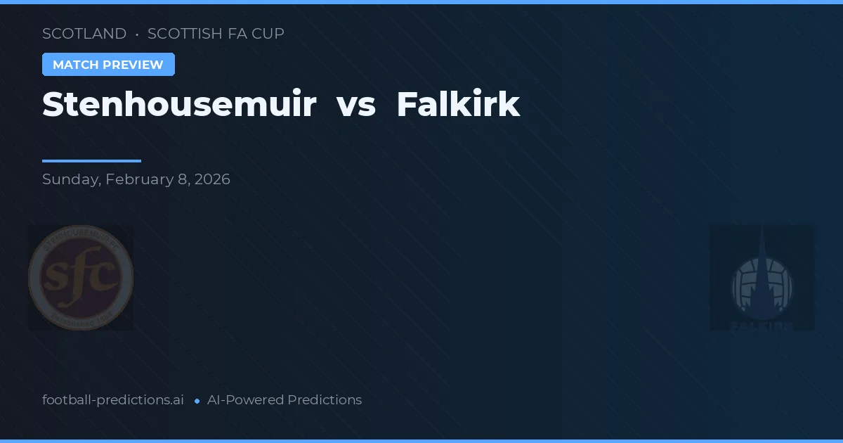 Stenhousemuir vs Falkirk — prognóstico e prévia do jogo