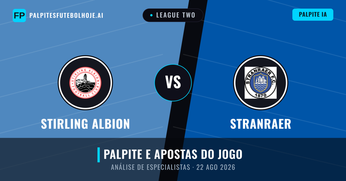 Stirling Albion vs Stranraer — prognóstico e prévia do jogo