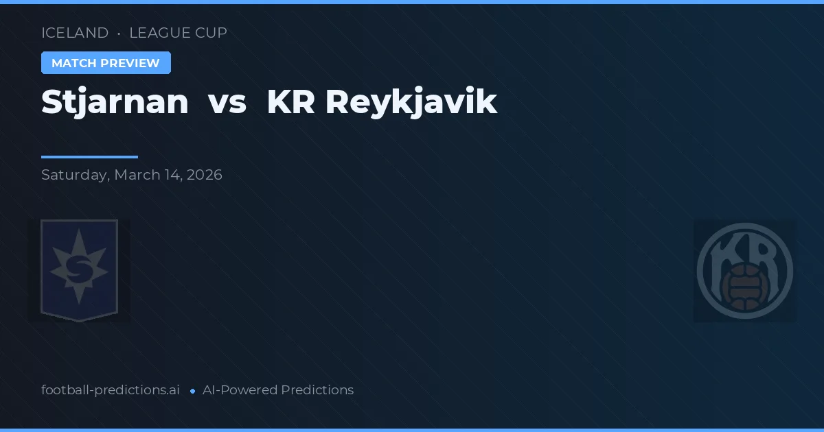 Stjarnan vs KR Reykjavík — prognóstico e prévia do jogo