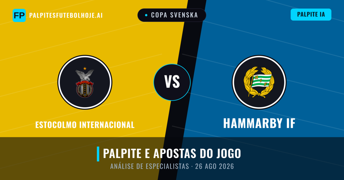 Estocolmo Internacional vs Hammarby IF — prognóstico e prévia do jogo