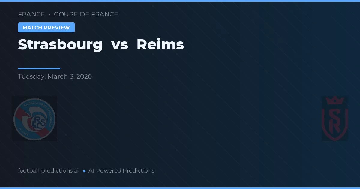Estrasburgo vs Reims — prognóstico e prévia do jogo