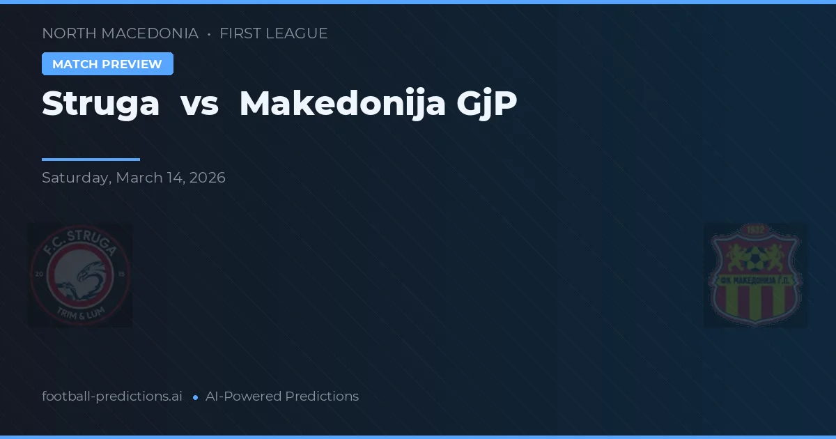 Struga vs Makedonija GjP — prognóstico e prévia do jogo