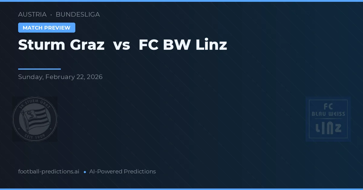 Sturm Graz vs FC Linz — prognóstico e prévia do jogo