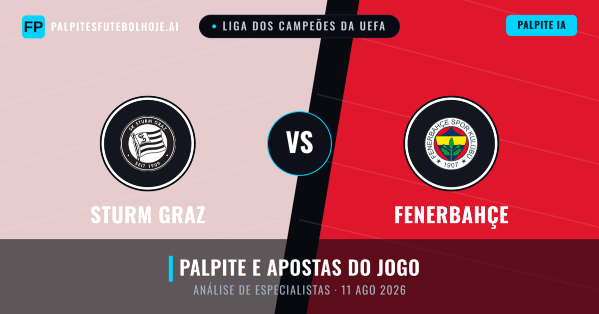 Sturm Graz vs Fenerbahçe — prognóstico e prévia do jogo